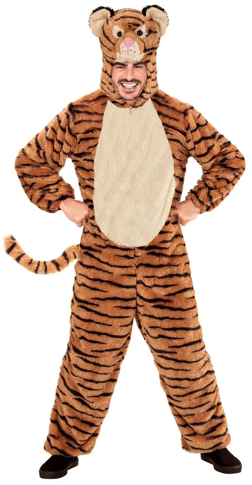 Disfraz de Tigre de Peluche Suave para Adulto Tigre Widmann